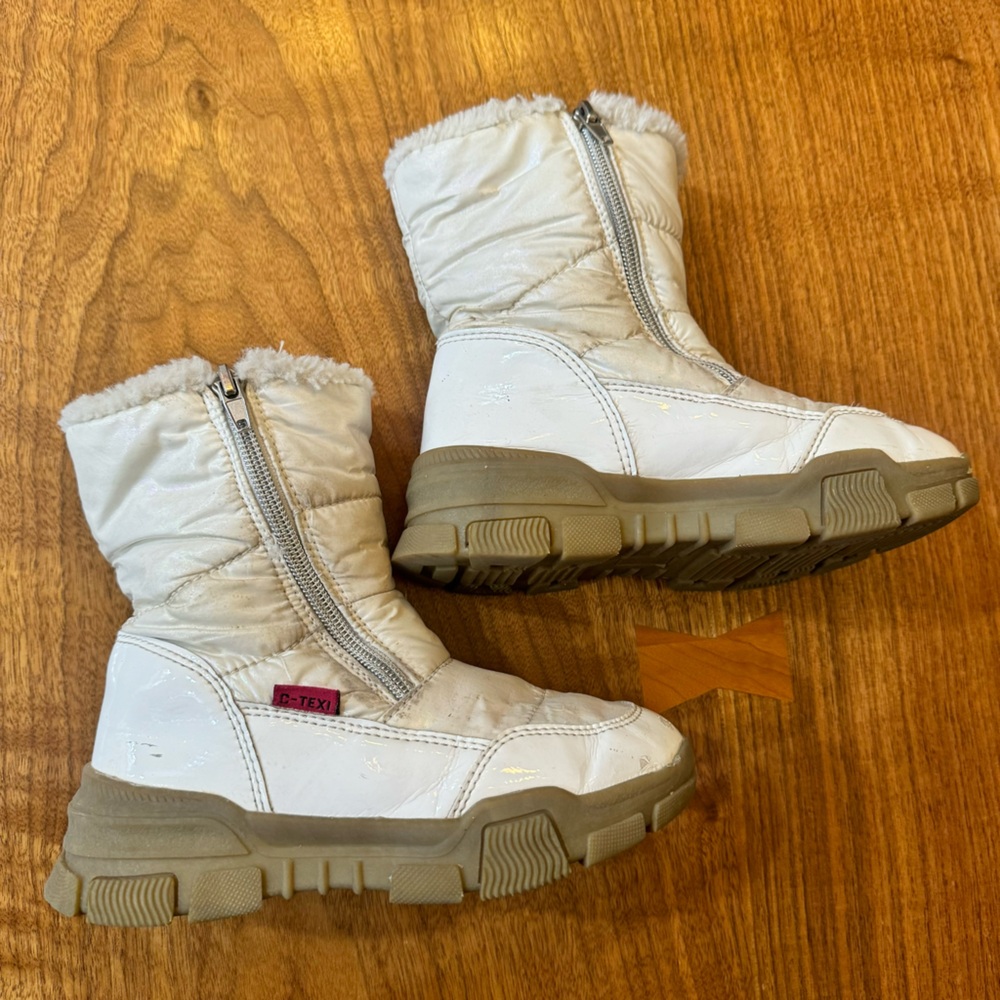 SPROX Space Walk Faux Fur Lined Boot In White Iridescent. Size Toddler 1… - Picture 15 of 16